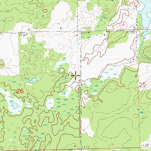 Topographic Map of Lone Birch School (historical), WI