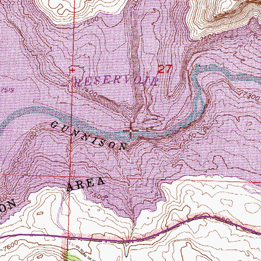 Topographic Map of West Elk Creek, CO