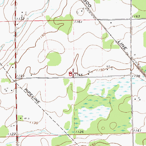 Topographic Map of Maple Grove School (historical), WI