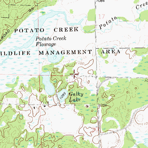 Topographic Map of North Lima School (historical), WI