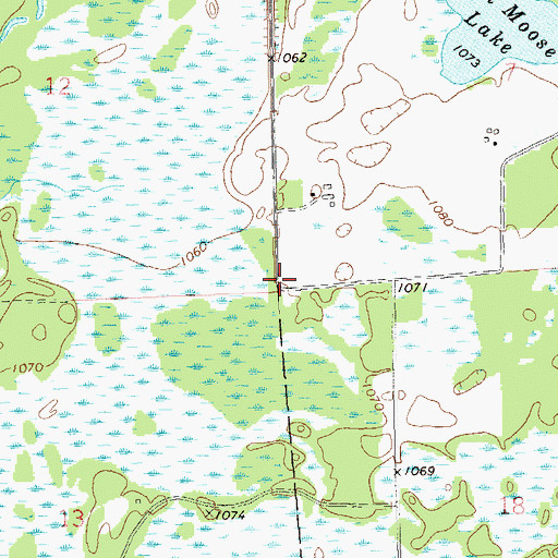 Topographic Map of North Washington School (historical), WI