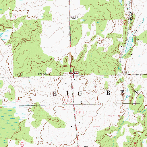 Topographic Map of Pleasant Hill School (historical), WI