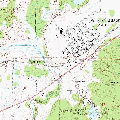 Topographic Map of Saints Peter and Paul Cemetery, WI