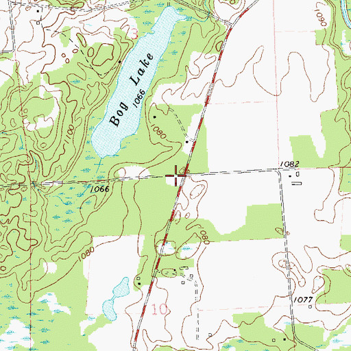 Topographic Map of Soft Maple School (historical), WI