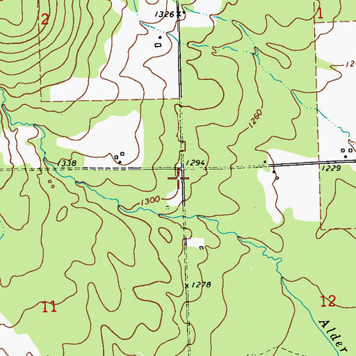 Topographic Map of Sentinel Ash School (historical), WI
