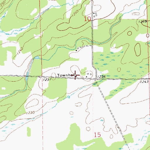 Topographic Map of Walrath School (historical), WI