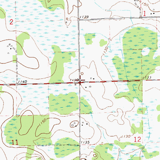 Topographic Map of Wilson School (historical), WI