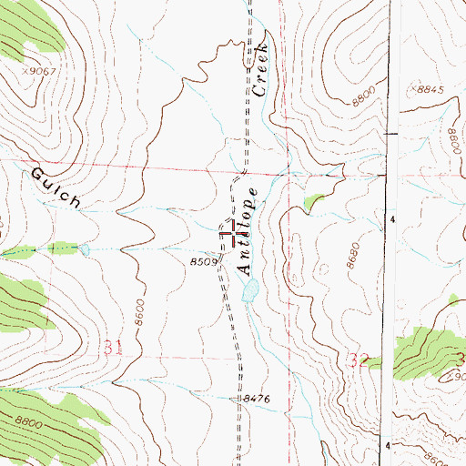 Topographic Map of Farnum Gulch, CO