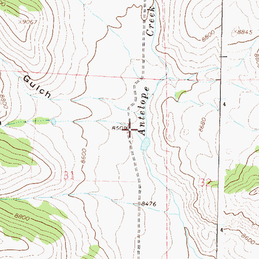 Topographic Map of Clay Gulch, CO