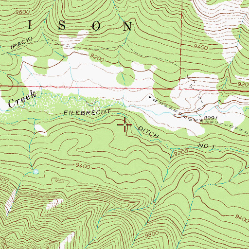 Topographic Map of Eilebrecht Ditch Number 1, CO