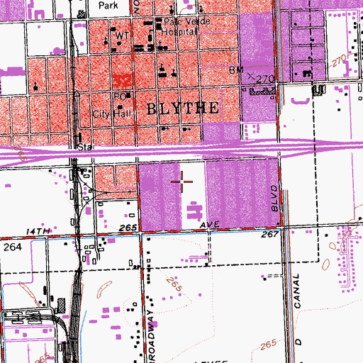 Topographic Map of Appleby Park, CA