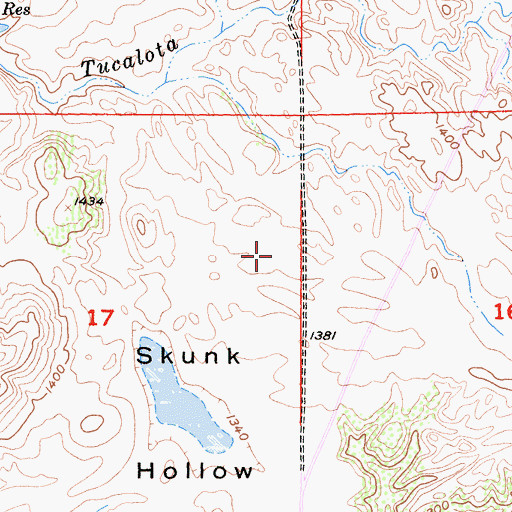 Topographic Map of Canyon Chabusco Horse Area, CA