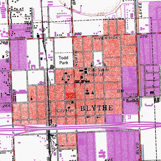 Topographic Map of Church of the Nazarene, CA