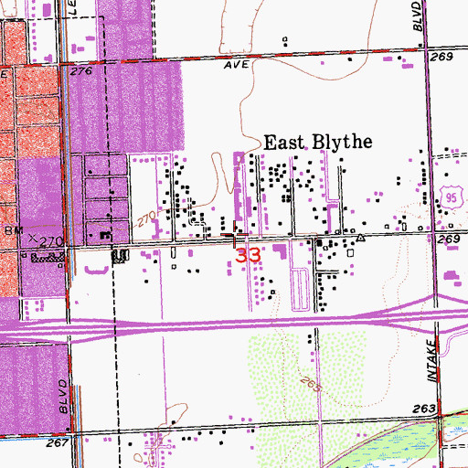 Topographic Map of Deeper Life Fellowship Church, CA