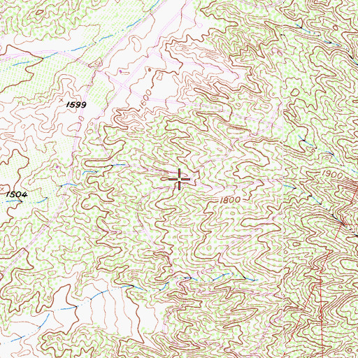 Topographic Map of Glenoaks Country, CA