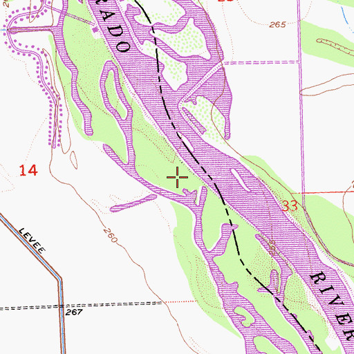 Topographic Map of Goose Flats Park, CA