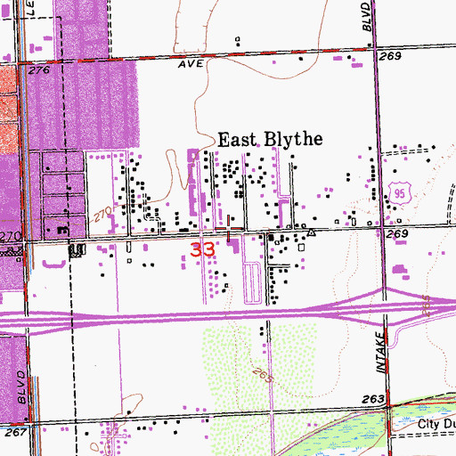 Topographic Map of Interdenominational Prayer Tabernacle, CA