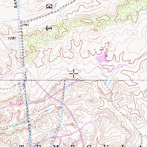 Topographic Map of Linfield Christian High School, CA