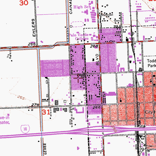 Topographic Map of Pentecostal Church of God, CA