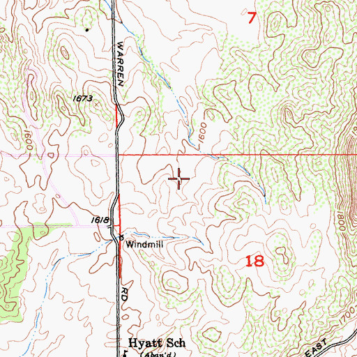 Topographic Map of South Park, CA