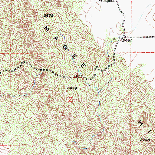 Topographic Map of Sycamore Hills, CA