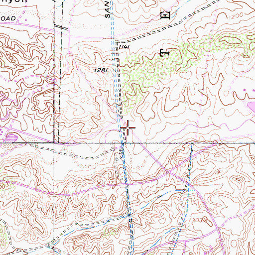 Topographic Map of Temecula Valley High School, CA