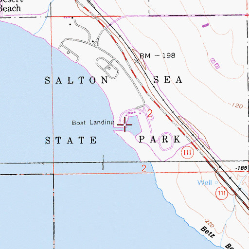 Topographic Map of Varner Harbor, CA