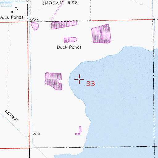Topographic Map of Whitewater Cove, CA