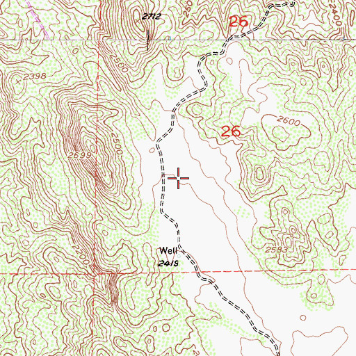 Topographic Map of Sycamore Springs, CA