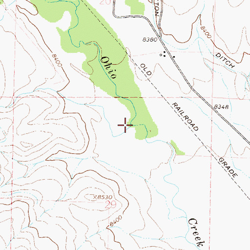 Topographic Map of Squirrel Creek, CO