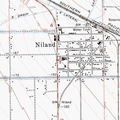 Topographic Map of Grace Smith Elementary School, CA