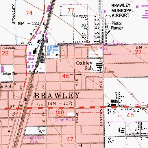 Topographic Map of Our Lady of Perpetual Help Catholic Church, CA