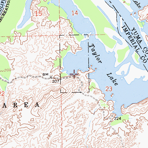 Topographic Map of Taylor Lake Overlook, CA