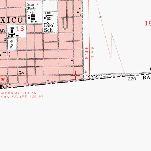 Topographic Map of Cortez Park, CA