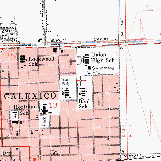 Topographic Map of Crummett Park, CA