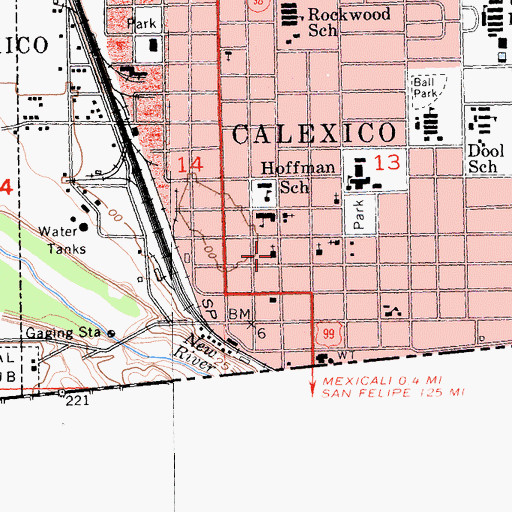 Topographic Map of Our Lady of Guadalupe Church, CA