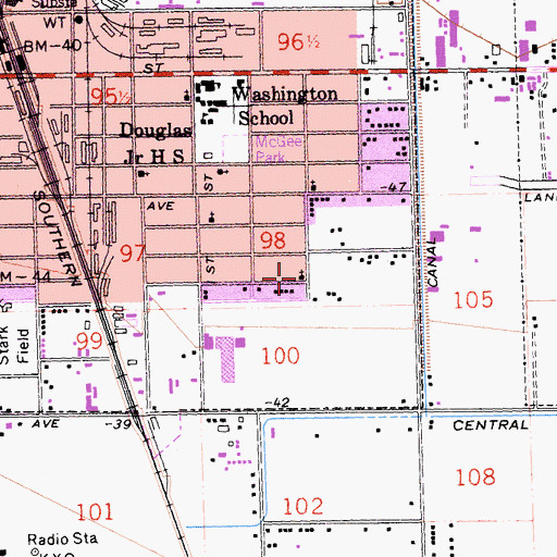 Topographic Map of Apostolic Church, CA