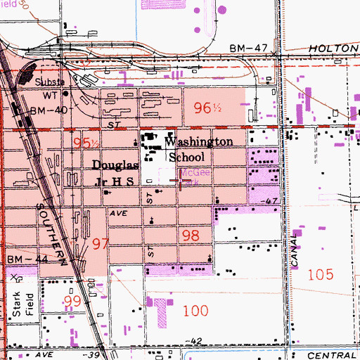 Topographic Map of Apostolic Church of Jesus, CA