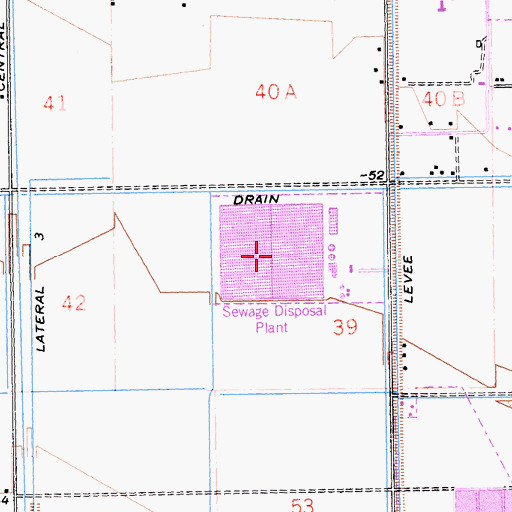 Topographic Map of El Centro City Water Pollution Control Plant, CA