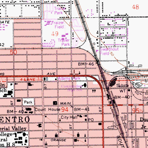 Topographic Map of Emmanuel Asamblea de Dios Latina, CA