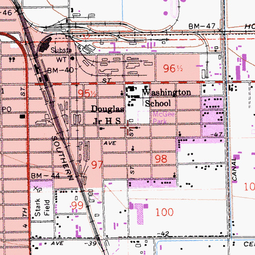 Topographic Map of Our Lady of Guadalupe Catholic Church, CA