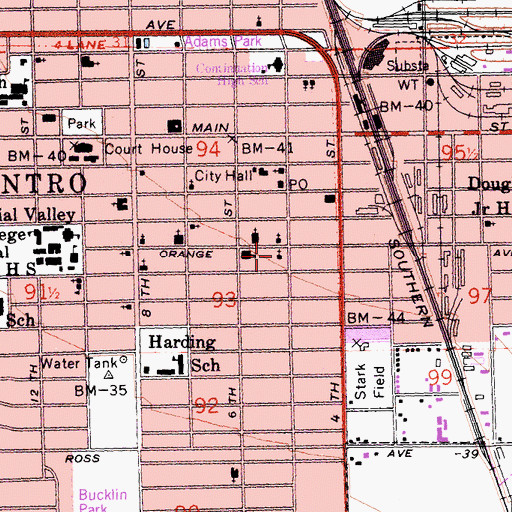 Topographic Map of Saint Peter and Paul Episcopal Church, CA