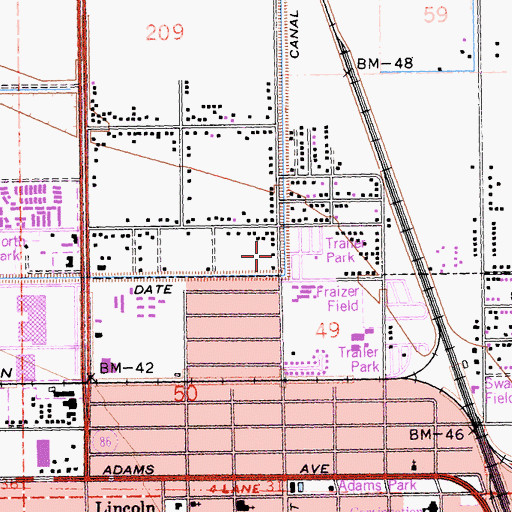 Topographic Map of The Word of Faith Church, CA