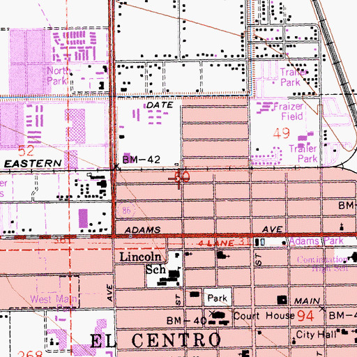 Topographic Map of Valley Christian Church, CA