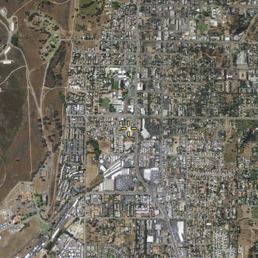 Aerial/Satellite Image of Fallbrook Post Office, CA