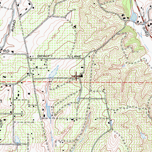 Topographic Map of John Culbertson Winery, CA