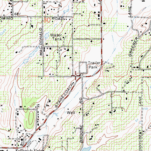 Topographic Map of Palomares House and Park, CA