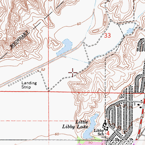 Topographic Map of Reynolds Elementary School, CA