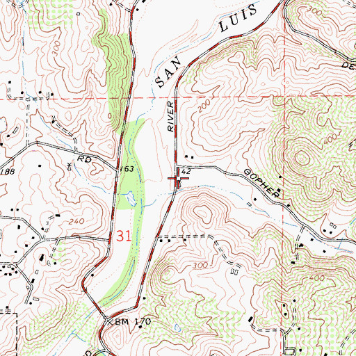 Topographic Map of Vista Paloma Riders Rodeo Arena, CA