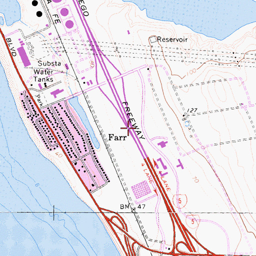 Topographic Map of Car Country Park, CA